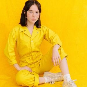 🌈 Big Bud Press 🌈 yellow discontinued jumpsuit